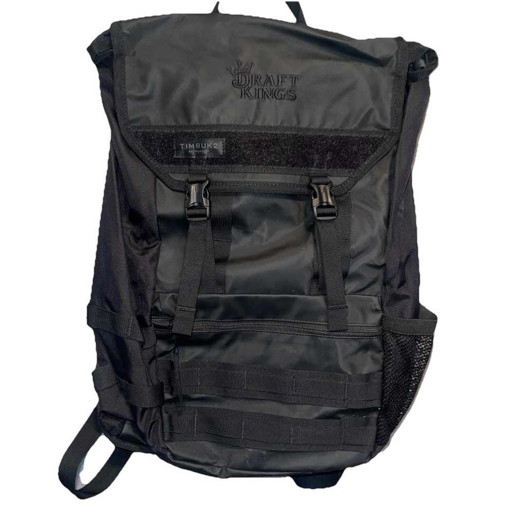 Timbuk2 Rogue Black Backpack Military Urban Style Commuter  "DRAFTKING" Logo